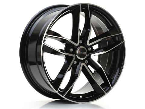 AF16 8x 18 +25 5x112 AVUS 66,6 BLACK POLISHED